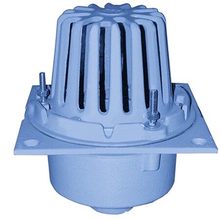 4 In. Code Blue No-Hub Roof Drain With Square Pan